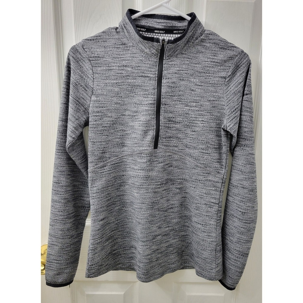 Nike Golf Dri-Fit Womens XS 1/2 Zip Pullover Gray Long‎ Sleeve EUC - Picture 1 of 4
